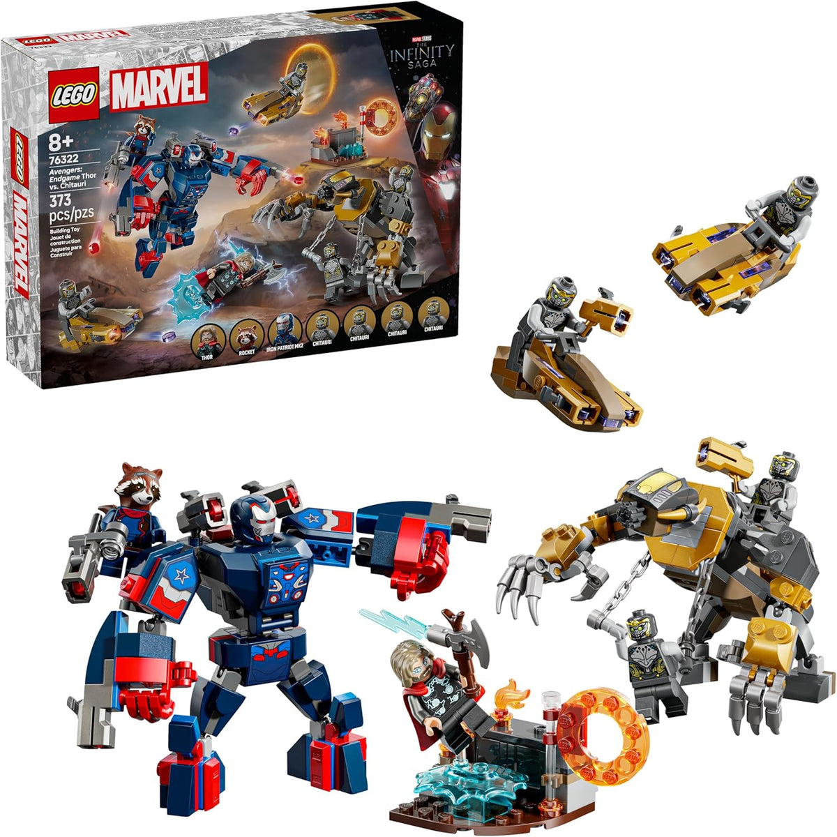LEGO Marvel Avengers Endgame Thor vs Chitauri - Juego de