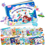 JoyCat Imagination Busy Book para niños pequeños de 3 a 5 años, inglés, Mundo de la imaginación