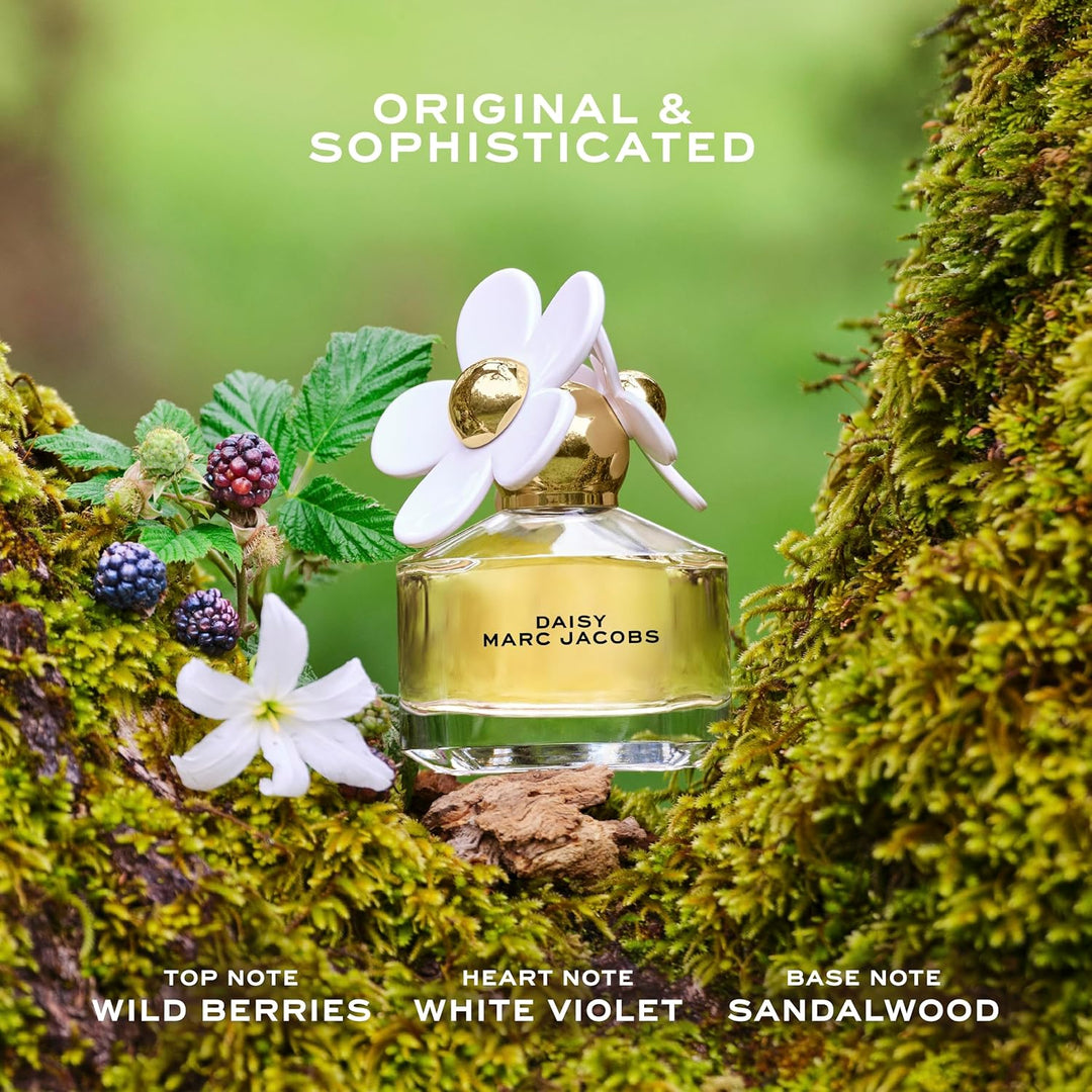 Marc Jacobs Daisy Eau de Toilette - Perfume floral radiante para mu...