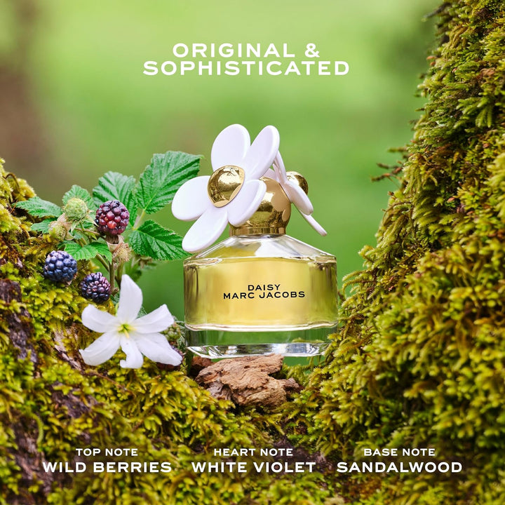 Marc Jacobs Daisy Eau de Toilette - Perfume floral radiante para mu...