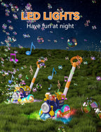 Máquina de burbujas, soplador de burbujas, cortacésped de burbujas para niños pequeños, tren de música de burbujas con luz, juguetes de verano al aire libre para patio trasero para 1-8 edades, regalos