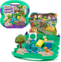 Kinetic Sand, Zona de juegos para cachorros, arena de 23.99 oz, 3 accesorios multiusos para perros, 2 herramientas de arena, estuche de transporte cómodo, juguetes para niños y niñas, a partir de 3