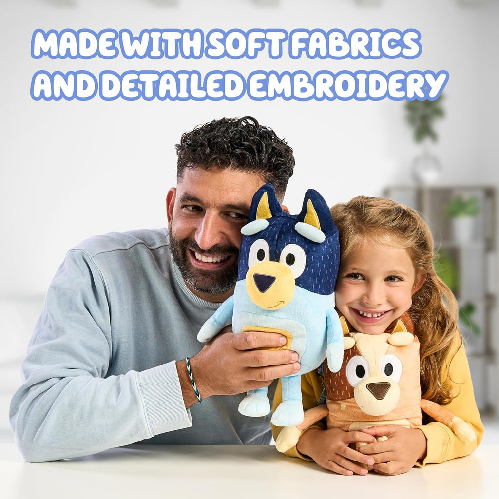 Bluey Heeler Family Stuffed Animal Set de 4, 7-8” Plush Figure Toys