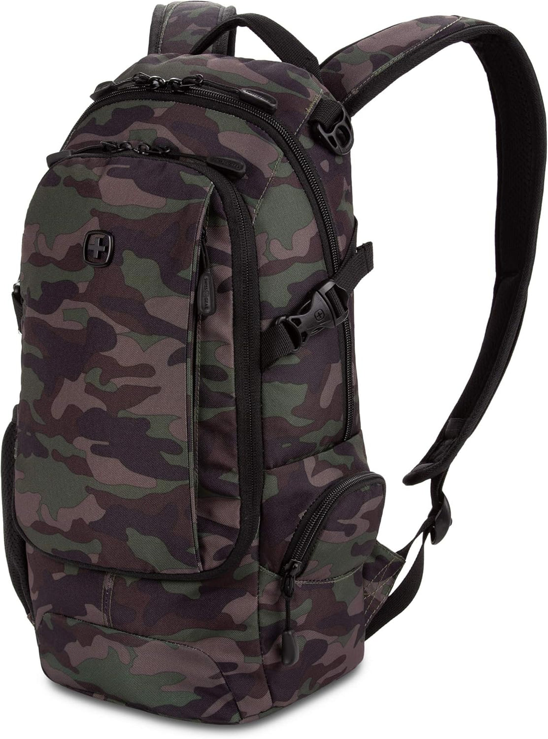 SwissGear 3598 - Mochila estrecha de día, Camuflaje\/Verde