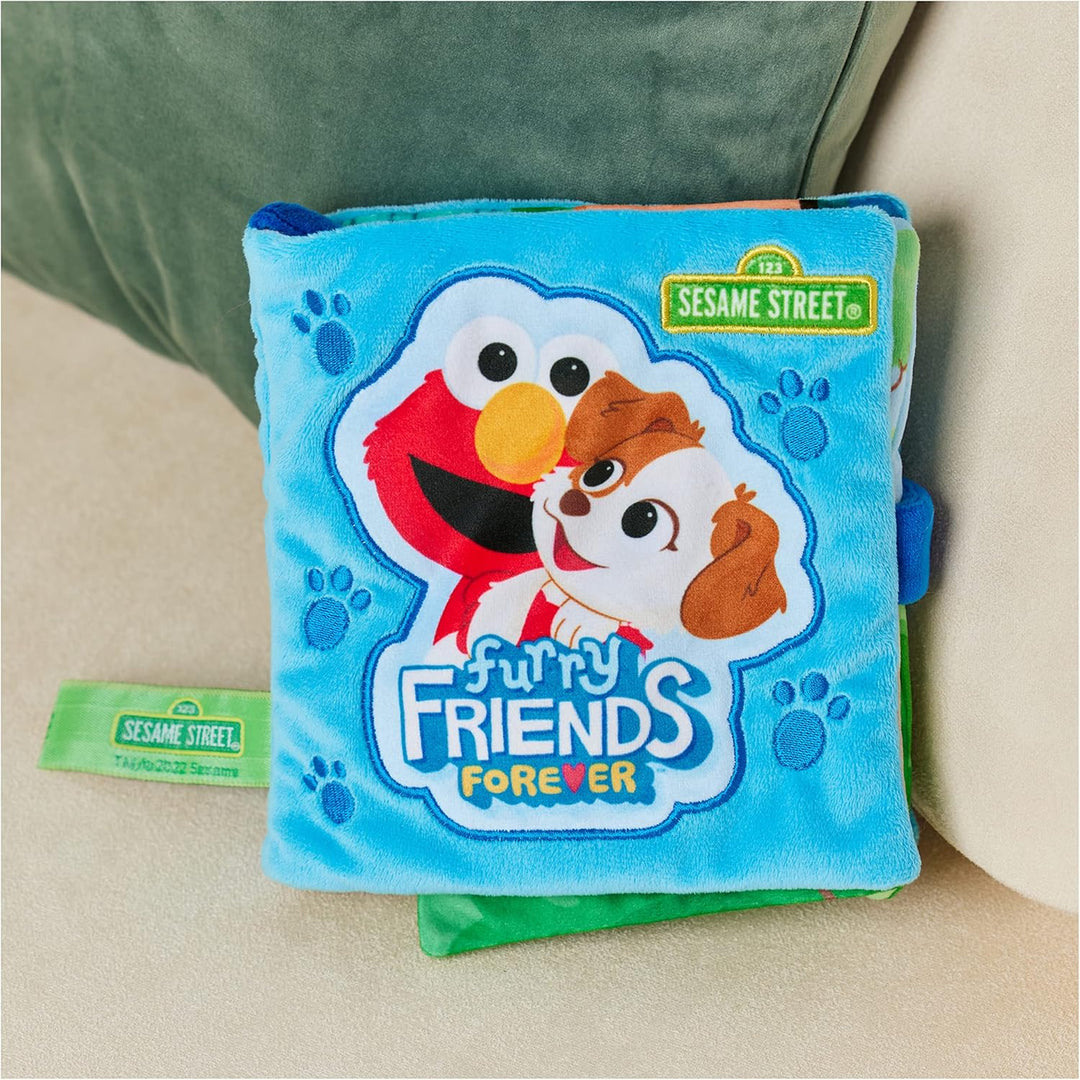 GUND Sesame Street Furry Friends Forever Soft Book, juguete sensori...
