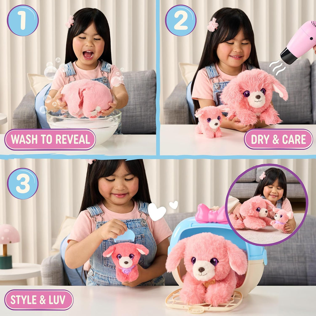 ScruffaLuvs Mom & Baby Scruffs Retriever - Juguetes de peluche, lavar para