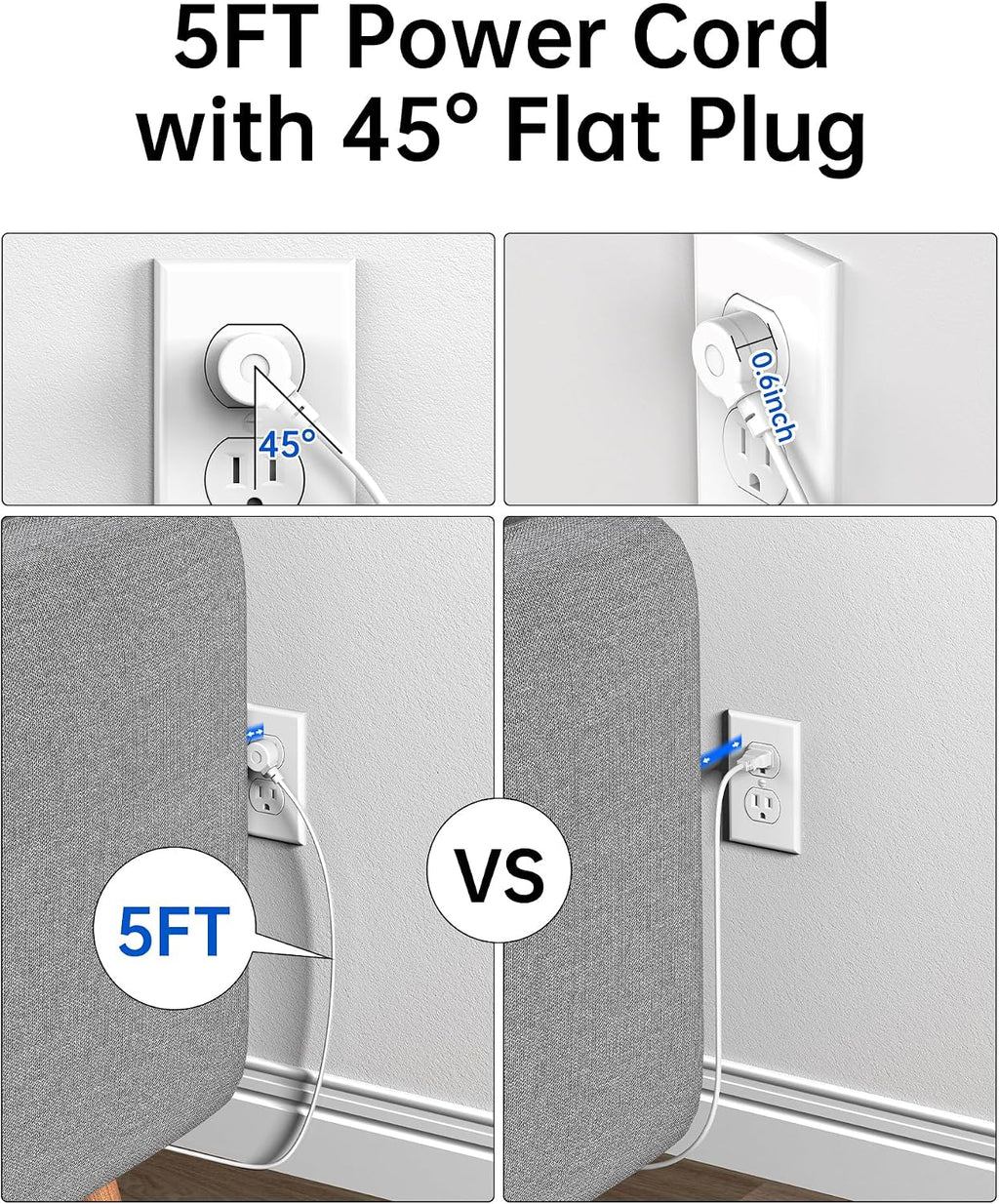 Regleta de alimentación 10 en 1 con puertos USB C, USB de 35 W