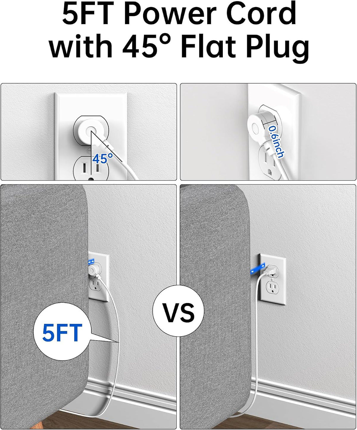 Regleta de alimentación 10 en 1 con puertos USB C, USB de 35 W