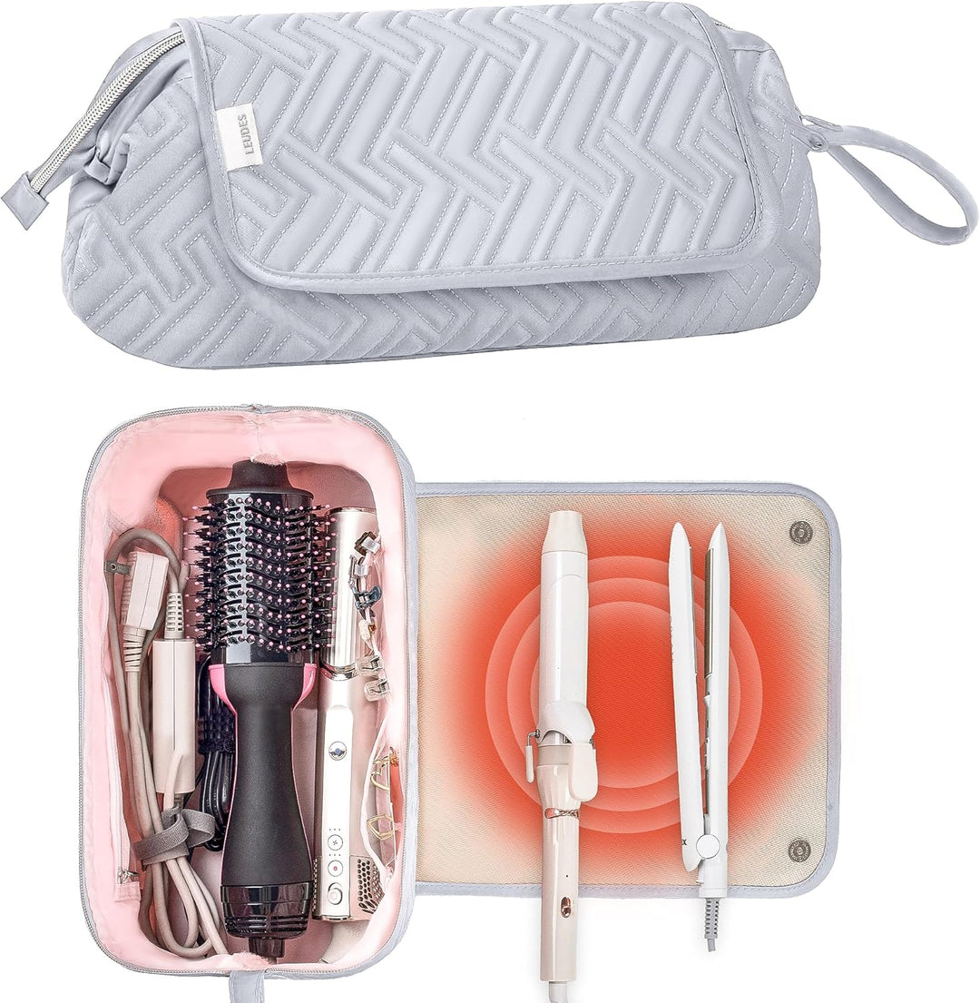 Leudes - Bolsa de viaje para herramientas de cabello con alfombrill...