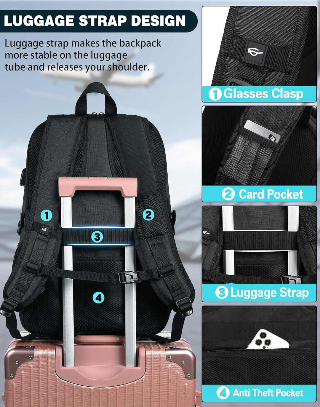 ProEtrade Mochila de viaje extra grande para laptop, escuela, negoc...