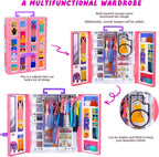 Doll Closet Playset con Doll, 342 Pcs Clothes y Accessories