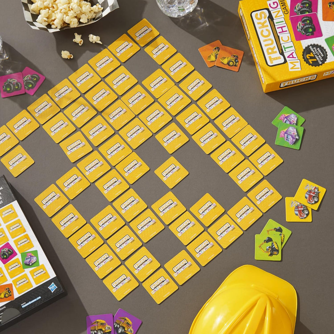 Hasbro Gaming Trucks Matching Juego de memoria para niños
