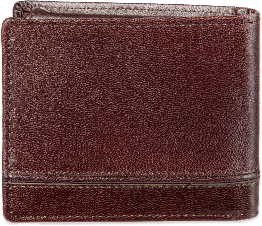 Dockers Mens piel Capacidad extra Slimfold Bifold Wallet