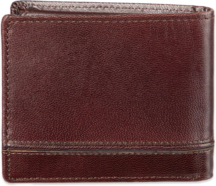 Dockers Mens piel Capacidad extra Slimfold Bifold Wallet