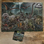 AQUARIUS Jurassic World - Rompecabezas de 3000 piezas con tabla de tallas de dinosaurios