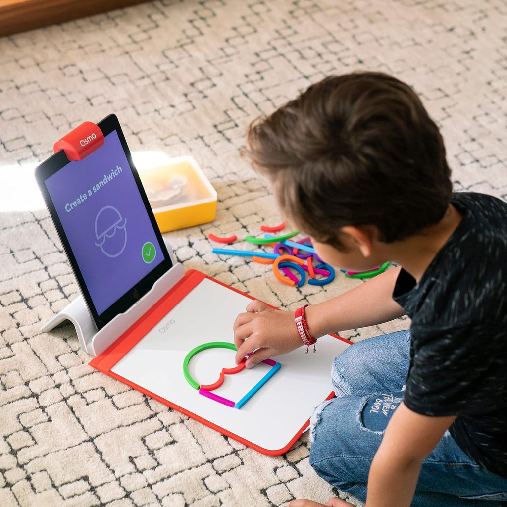 Osmo Little Genius + Early Math, Ages 3-5, Phonics, Counting & Shapes, Fire