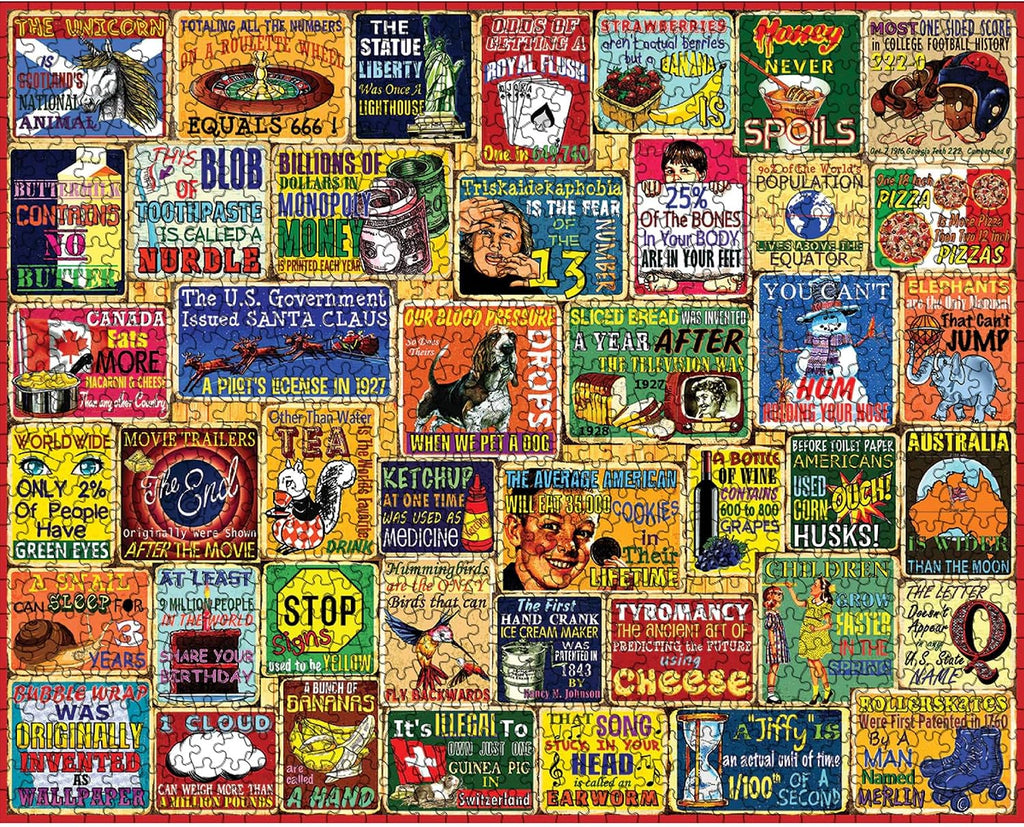 blanco Mountain 1000 Piece Jigsaw Puzzle Adults Fun Vintage, Did You Know