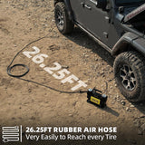 SAMOUT Compresor de aire digital de 12 V, inflador portátil para to...