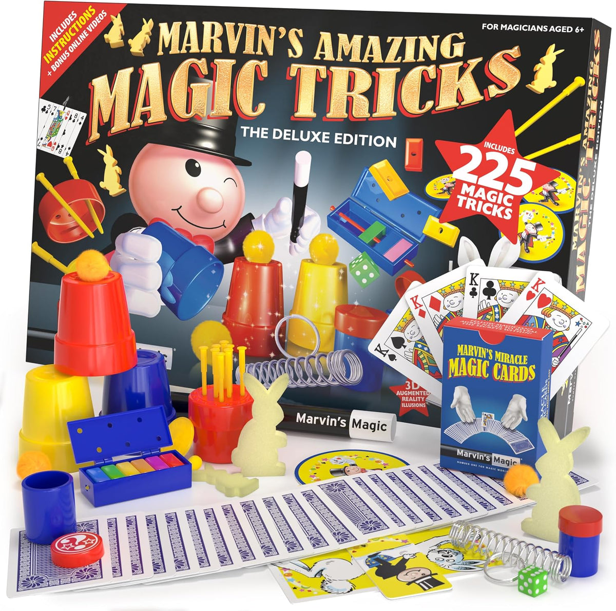 Marvin's Amazing Magic Tricks Deluxe Edition - Kit de 225 trucos, partir