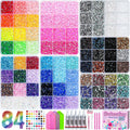 Kit de 120,000 piezas de diamantes de imitación de gelatina con 84 colores en 7 cajas, kit Bedazzler con diamantes de imitación de resina de 0.118 in, incluye 5 pegamentos y herramientas para arte de