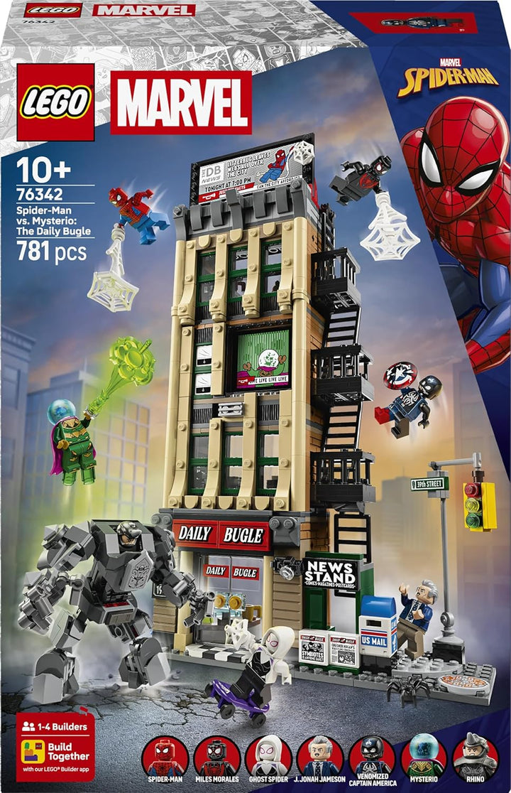 LEGO 76342 Marvel Spider-Man vs. Mysterio: Bloques de regalo de cum...
