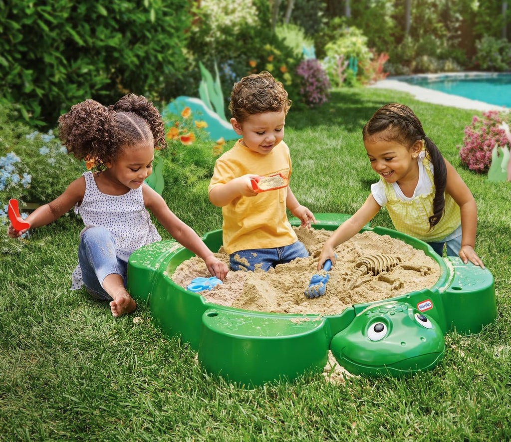 Little Tikes Caja de Arena con Forma de Tortuga, para Niños y Niñas de 1 a 6 Años