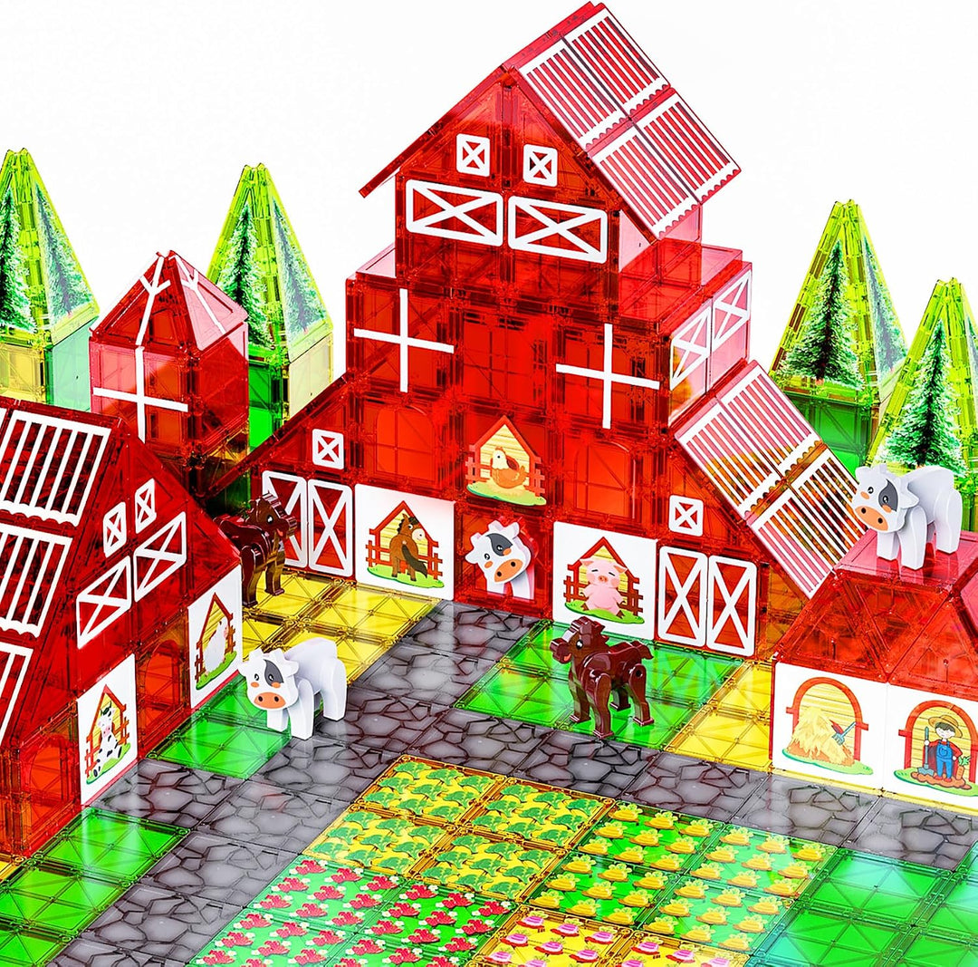 Azulejos magnéticos de estación de bomberos para niños, juguetes de...