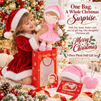 Gloveleya Juego de muñecas de peluche navideñas con sombrero, 5 piezas