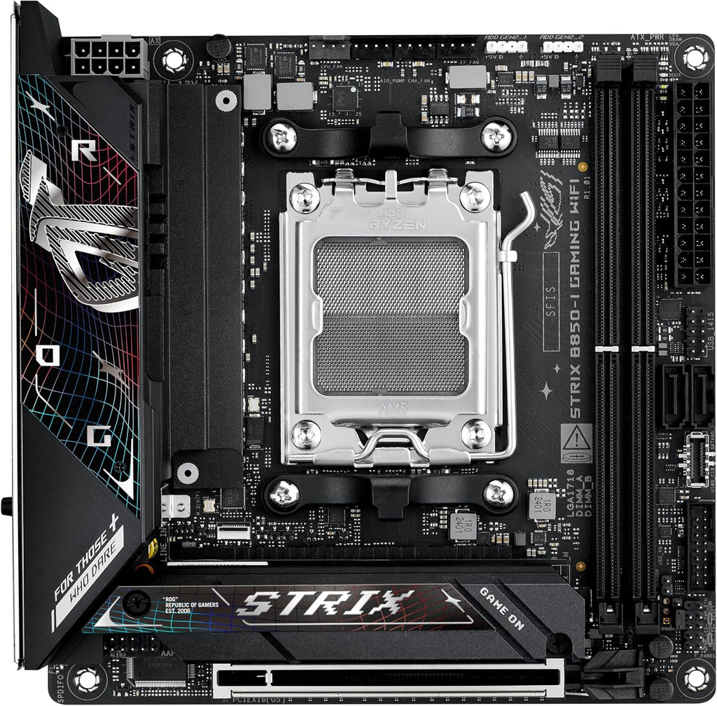 Placa base ASUS ROG Strix B850-I Gaming WiFi AMD AM5 Mini-ITX, DDR5, WiFi 7