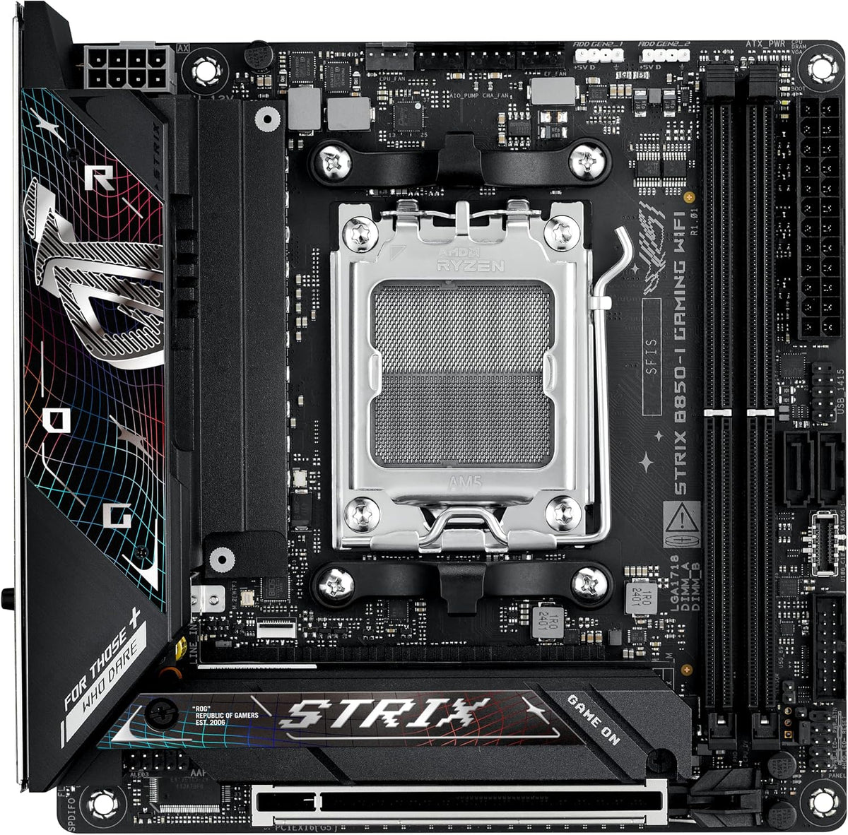 ASUS ROG Strix B850-I Gaming WiFi AMD AM5 B850 Mini-ITX mITX Placa...