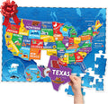 Rompecabezas de Estados Unidos para niños de 4 a 6 y 6 a 8 años