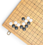 Juego plegable estándar Go - Juego de mesa de estrategia clásico (tablero weiqi19 x19), guía para principiantes de reglas básicas de ir.