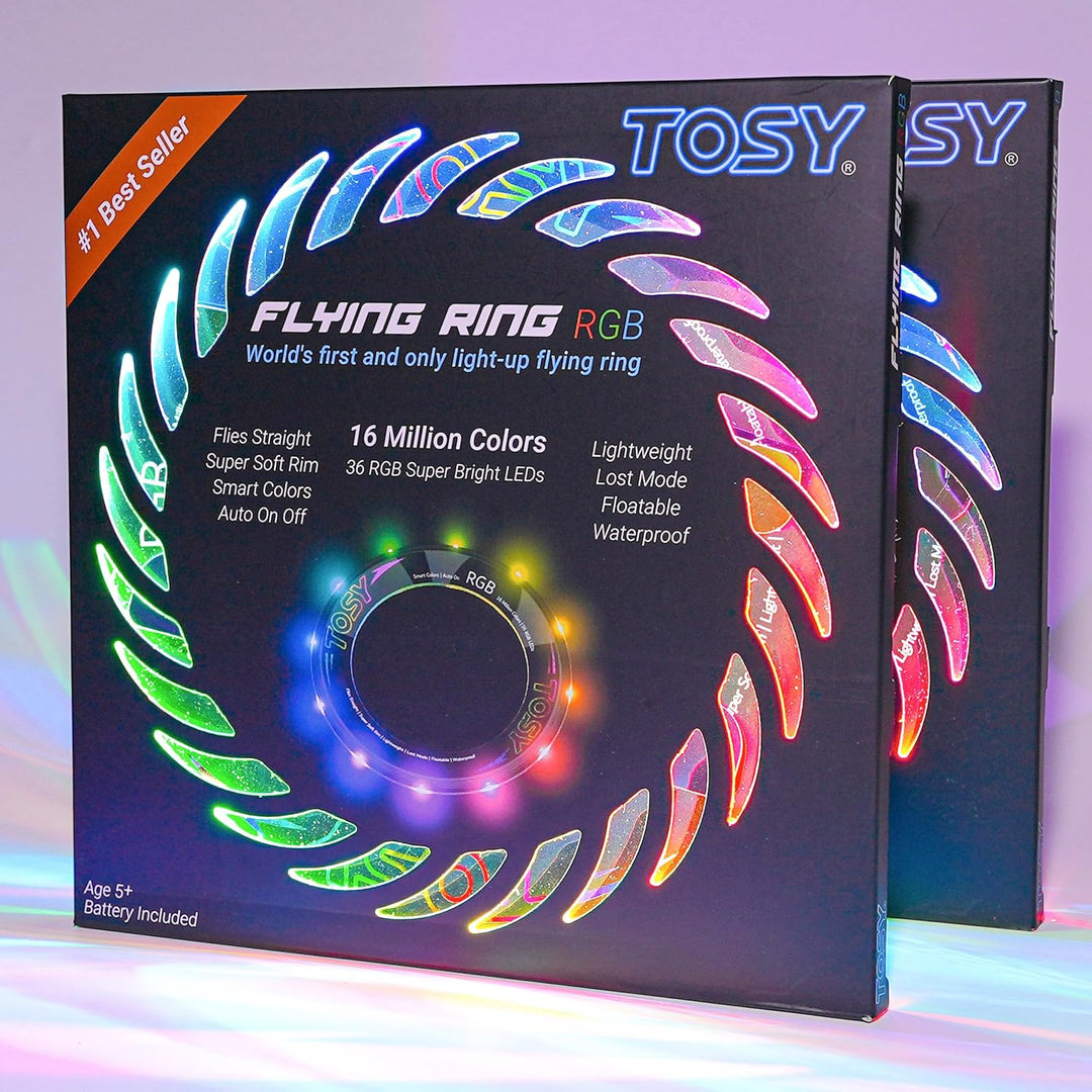 TOSY Flying Ring - 36 RGB Multicolor or 12 Monocolor LEDs, Super Br...