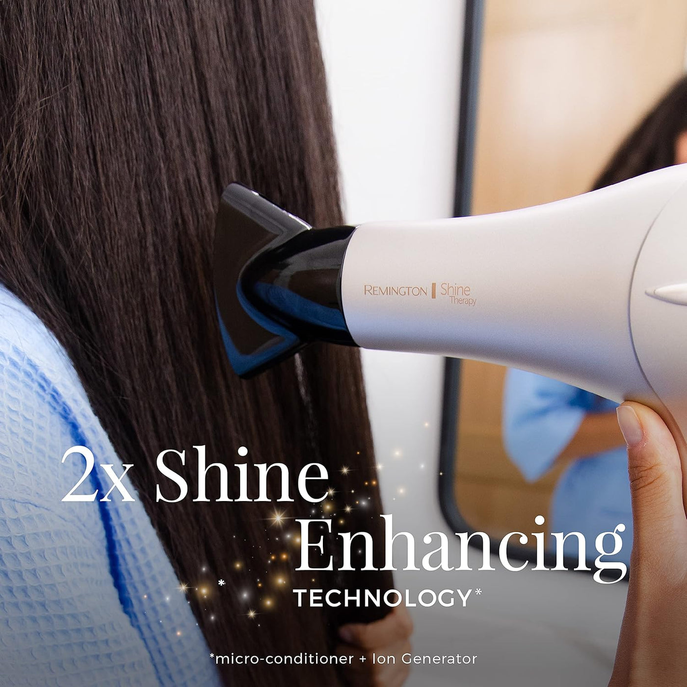 REMINGTON Shine Therapy - Secador de pelo con aceite de argán y que...