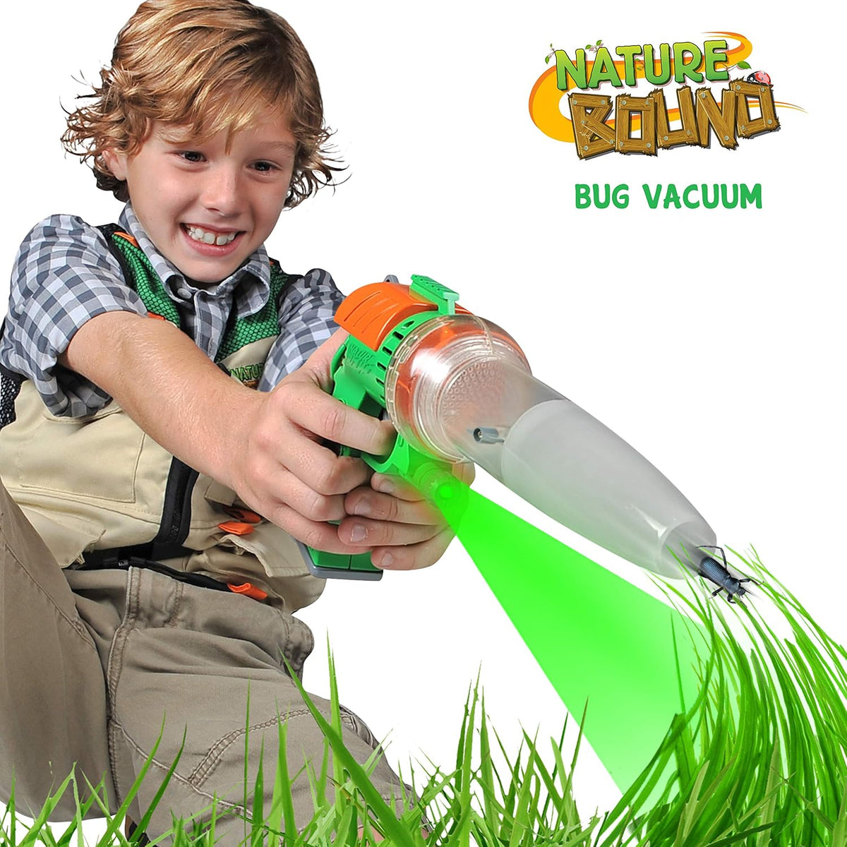 Nature Bound Juguete para atrapar insectos | Aspiradora de bichos ecológica, atrapa y libera | Juguete de juego para interior y exterior de 3 a 12 años | Incluye núcleo de captura con magnificación |