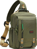 NICGID Bandoleras de hombro en el pecho, mochila para laptop, bolsa de mensajero cruzada para viajes al aire libre, hombres y mujeres