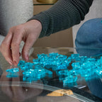 BePuzzled Rompecabezas de cristal 3D original de cráneo a