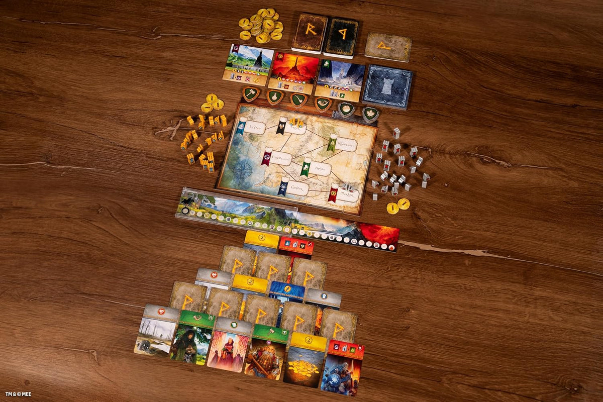 Asmodee El Señor de los Anillos: Juego de mesa Duelo por la Tierra Media - Épico juego de estrategia de poder y conquista para niños y adultos, a partir de 10 años, 2 jugadores, tiempo de juego de 30