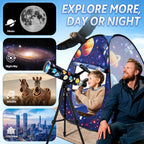 Kit de telescopio portátil de 3.150 in para adultos y niños con