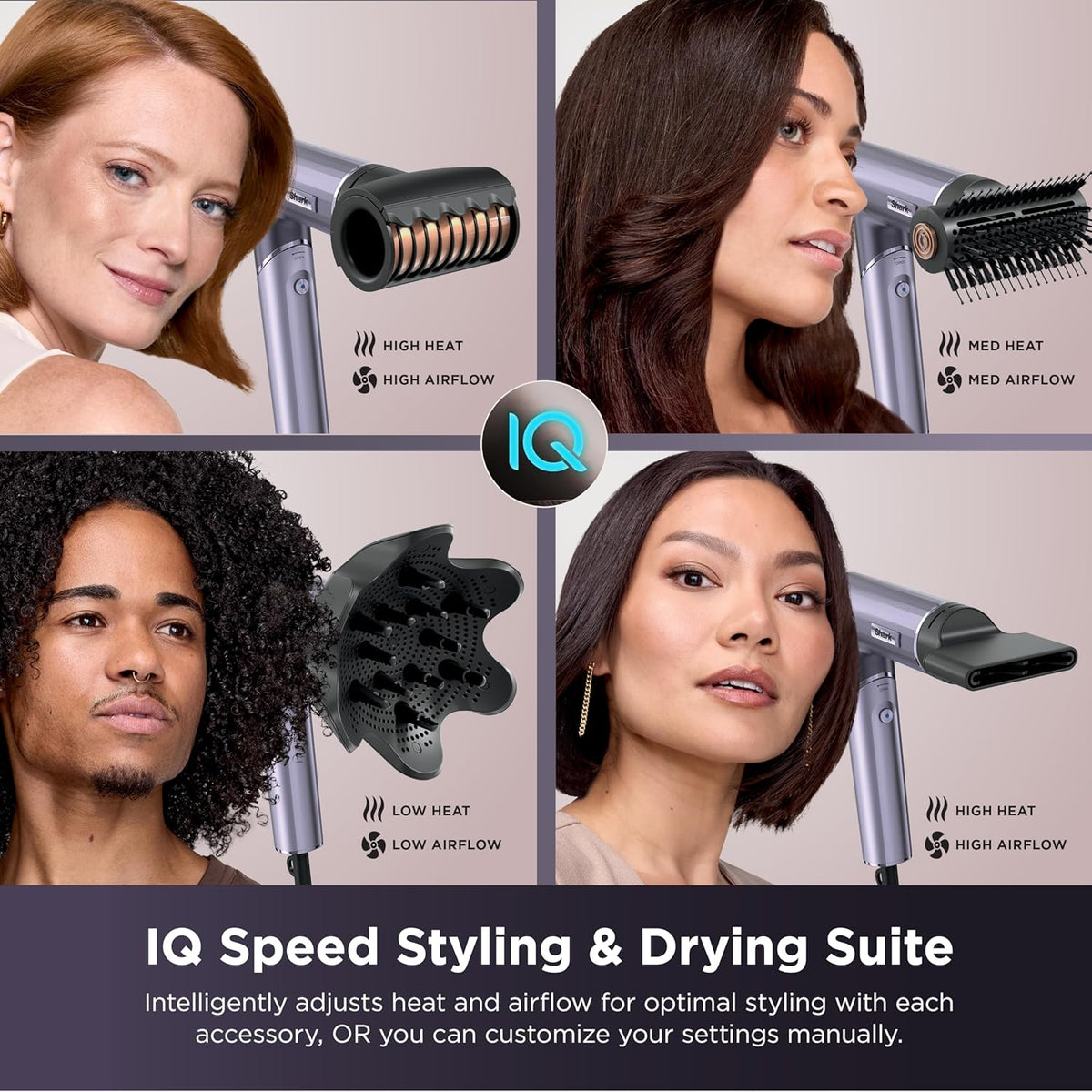 Shark SpeedStyle Pro Flex HD543PL - Sistema de secador de pelo de a...