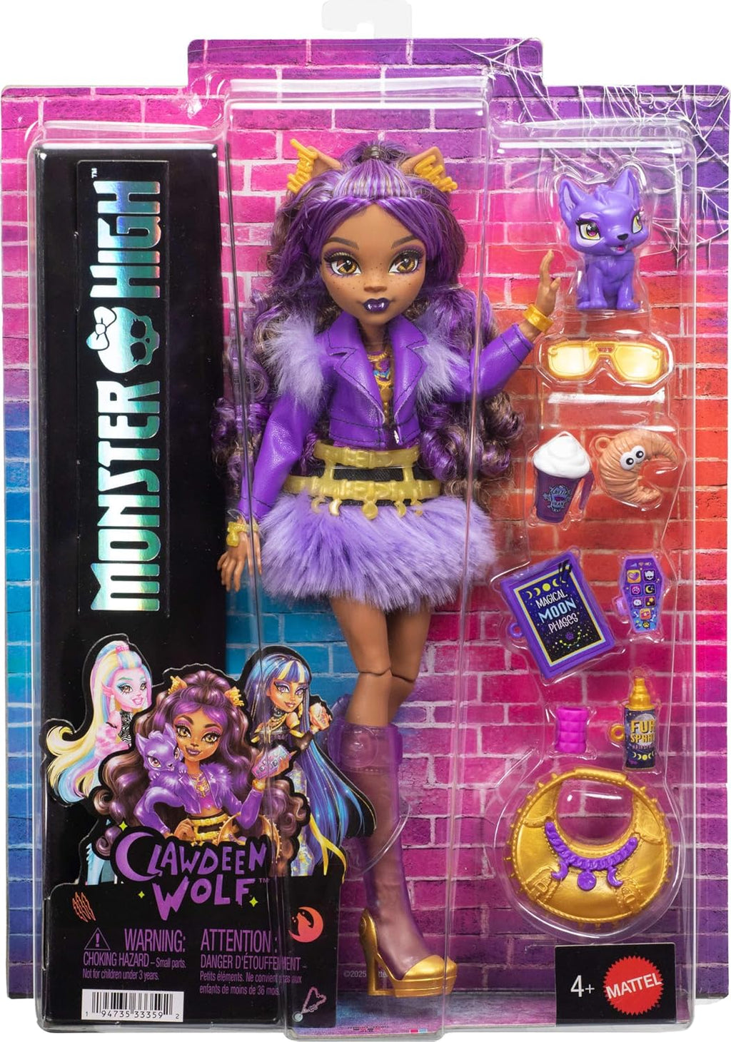 Monster High Clawdeen Wolf Doll con Pet Wolf Pup