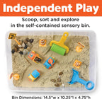 Creativity para Kids Sensory Bin: Construction Zone Playset - Preschool Learning Activities, Excavator Toys para Boys Ages 3-5+, Outdoor Toys y Gifts para Kids