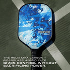 Selkirk Sport SLK Helix Pro Paleta de Pickleball | Paletas de Pickleball de Fibra de Carbono Termoformada con Cara Híbrida de Fibra de Carbono y Fibra de Vidrio | Control Inigualable