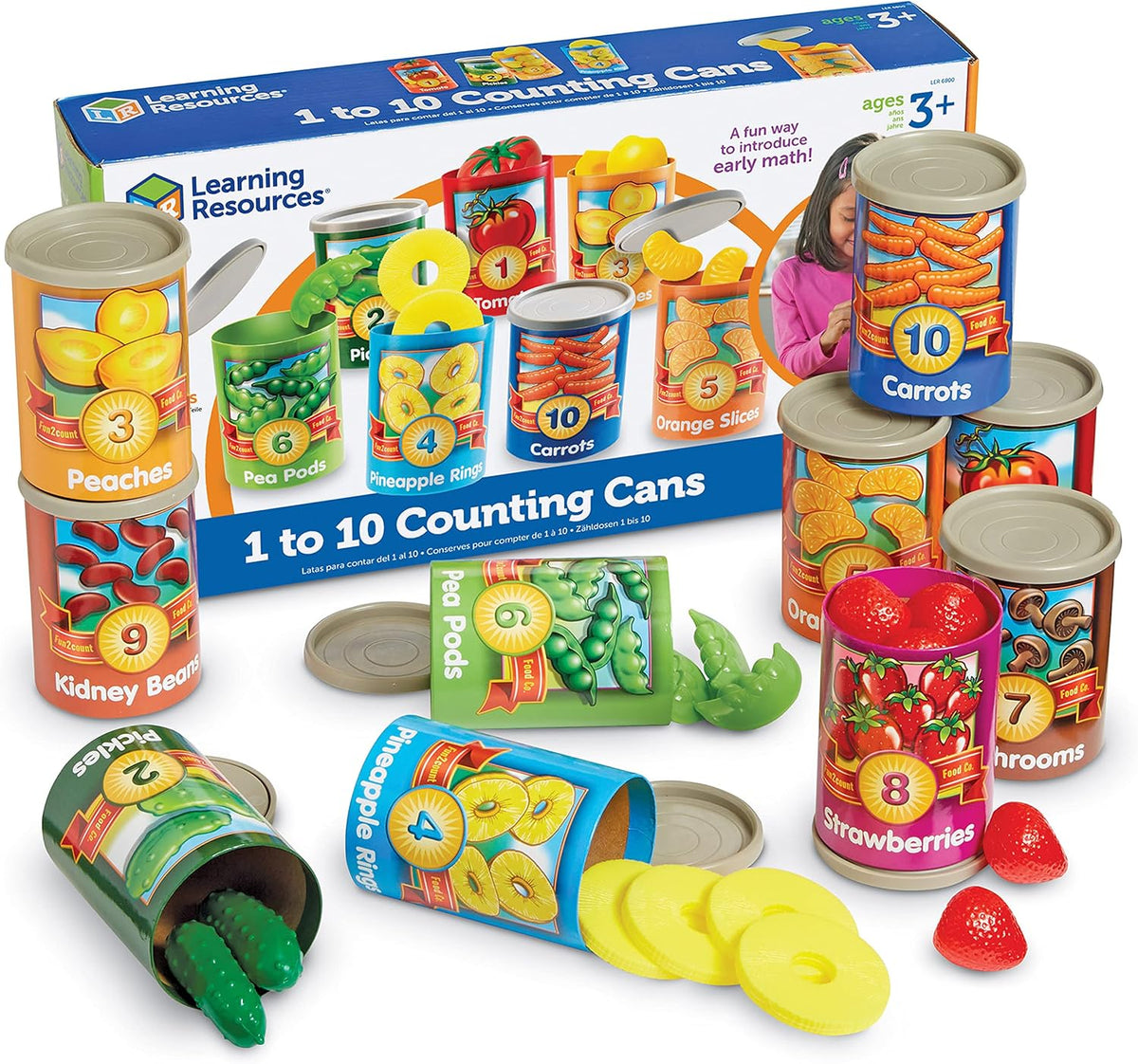 Learning Resources Latas para contar del uno al diez