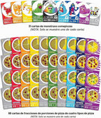 Semper Smart Games Blobby's Pizza Math Card Game: ¡Concurso de comer pizza estratégicamente loco entre lindos monstruos!
