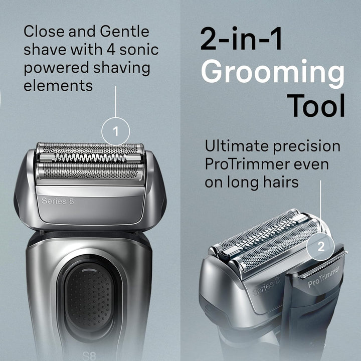 Braun - Maquinilla de afeitar eléctrica para hombre, serie 8 8517s...