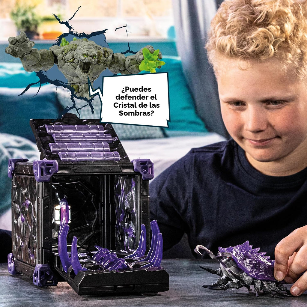 Schleich Eldrador Creatures - Set de Juego de Cueva de Batalla Sombría de 34 Piezas con Juguetes de Bichos - Figuras de Insectos para Niños y Niñas con Fortaleza Expandible - Juego Interactivo e