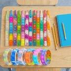 120 pulseras de burbujas, juguetes sensoriales para recuerdos de fiesta, llavero pop a granel para premios de aula, rellenos de cesta de huevos de Pascua, regalos de Navidad y San Valentín para niños