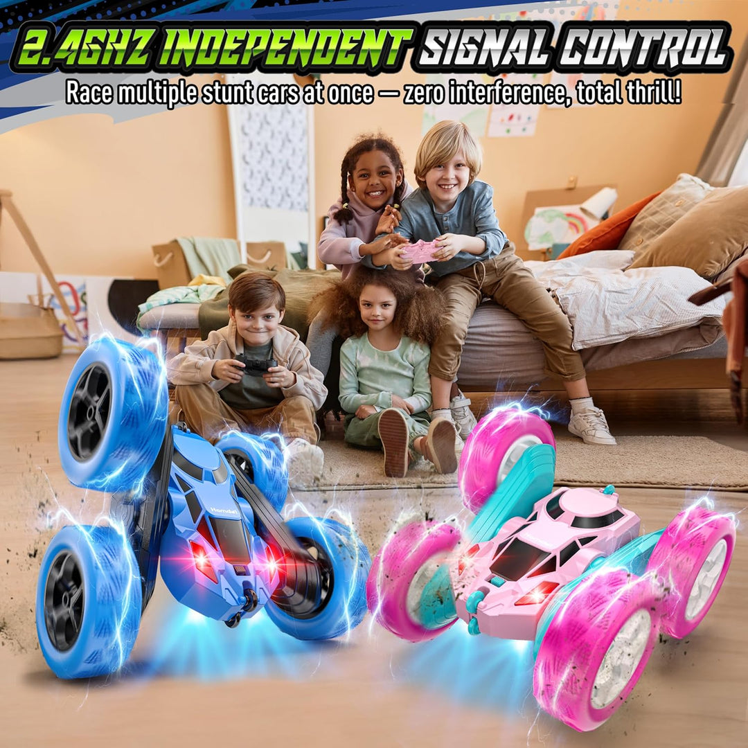 Hamdol Auto de acrobacias con control remoto para niños, juguete RC...