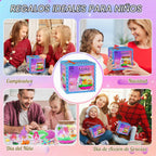 Gifmore Kit de terrario iluminado de hadas para niñas, juego de juguetes de manualidades de jardín de hadas, regalos de cumpleaños de ensueño para niñas de 4 a 12 años
